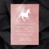 Invitation Unicorne rose