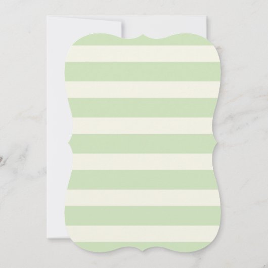 Invitation Unicorne verte turquoise et légère (Dos)