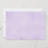 Invitation Unicorne violette et or photo d'anniversaire fille (Dos)