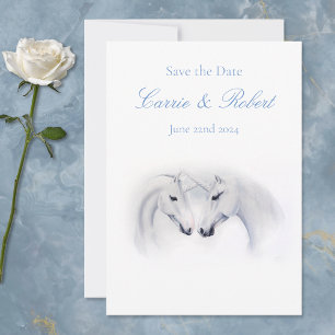 Invitation Unicornes blanches Aimer Couple