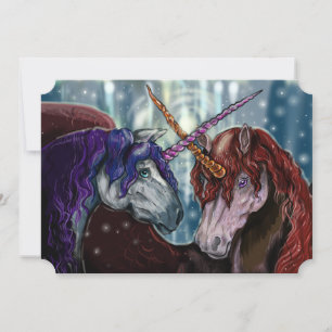Invitation Unicornes des baies sauvages