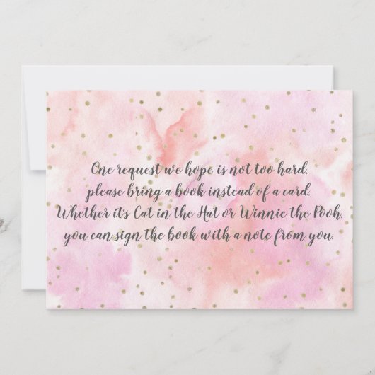 Invitation Unicornes en fleurs (Dos)