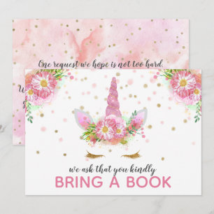 Invitation Unicornes en fleurs