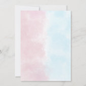 Invitation Unicornes mignonnes et dinosaures anniversaire con (Dos)