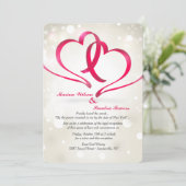 Invitation unifiée de deux coeurs (Debout devant)