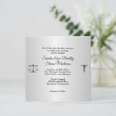 Invitation Union de droit et de médecine Rose rouge (Debout devant)