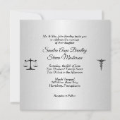 Invitation Union de droit et de médecine Rose rouge (Devant)