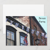 Invitation Union Jack Buntings (Devant / Derrière)