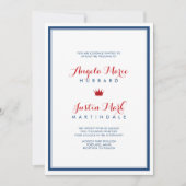 Invitation Union Jack Drapeau Mariage patriotique 2 (Devant)