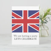 Invitation Union Jack Flag (Debout devant)