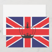 Invitation Union Jack Flag (Devant / Derrière)