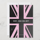 Invitation Union Jack UK Flag Female's Birthday Party (Dos)