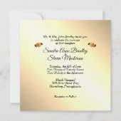 Invitation Union jaune de la rose de droit et de médecine (Devant)