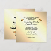 Invitation Union jaune de la rose de droit et médecine (Devant / Derrière)