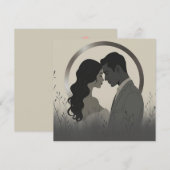 Invitation Union minimaliste moderne (Devant / Derrière)