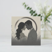 Invitation Union minimaliste moderne (Debout devant)