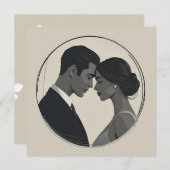 Invitation Union moderne (Devant / Derrière)