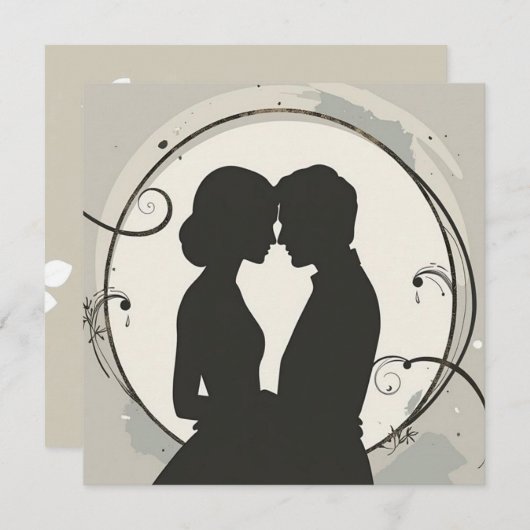 Invitation Union moderne minimale (Devant / Derrière)