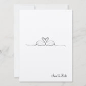 Invitation Union - Sauvegarder la Date (Dos)