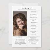 Invitation Unique 20e anniversaire de la fête Journal Couvert (Dos)