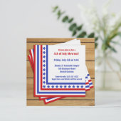 Invitation unique 4 juillet Party (Debout devant)