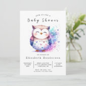 Invitation Unique Baby shower à puces imprimables (Debout devant)