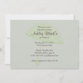 Invitation unique Baby shower famille éléphant (Dos)