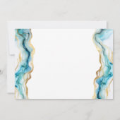 Invitation Unique baby shower moderne Blue Oh Boy (Dos)