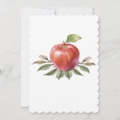 Invitation Unique Baby shower Red Apple (Dos)