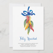 Invitation unique Chili Pepper Christmas (Devant)