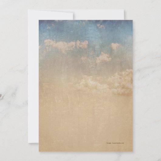 Invitation Unique Creative Rustic Tree Lavender Mariage (Dos)