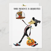 Invitation unique de collecte d'Halloween (Devant / Derrière)