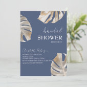 Invitation unique de douche de mariée tropicale en (Debout devant)