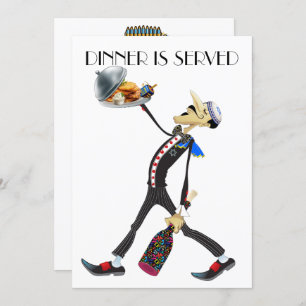 Invitation unique de la série Waiter de collecte