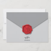 Invitation unique de "lettre" (Dos)