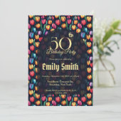 Invitation Unique esthétique de tulipe pour 5e anniversaire (Debout devant)