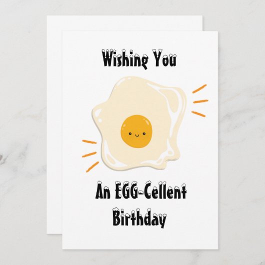 Invitation unique fête d'anniversaire (Devant / Derrière)