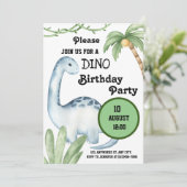 Invitation unique fête d'anniversaire (Debout devant)