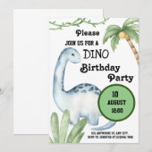 Invitation unique fête d'anniversaire (Devant / Derrière)