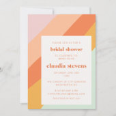 Invitation Unique Fête des mariées chic Retro Pastel (Devant)