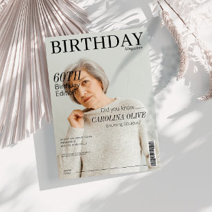 Invitation Unique Magazine couvre la fête du 60e anniversaire