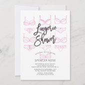 Invitation Unique Moderne Lingerie Douche (Devant)