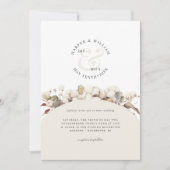 Invitation Unique monogrammed moderne mariage (Devant)