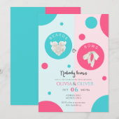 Invitation Unique Oreilles ou arcs genre révéler la fête (Devant / Derrière)