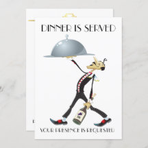 Invitation unique pour dîner / réunion