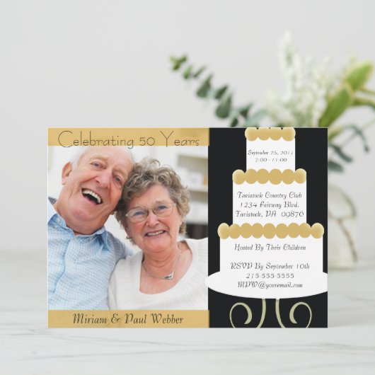 Invitation unique pour la fête d'anniversaire de 5 (Debout devant)