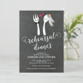 Invitation unique pour le dîner de répétition (Debout devant)