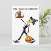 Invitation unique pour un rassemblement Halloween (Debout devant)