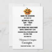Invitation unique pour un rassemblement Halloween (Dos)