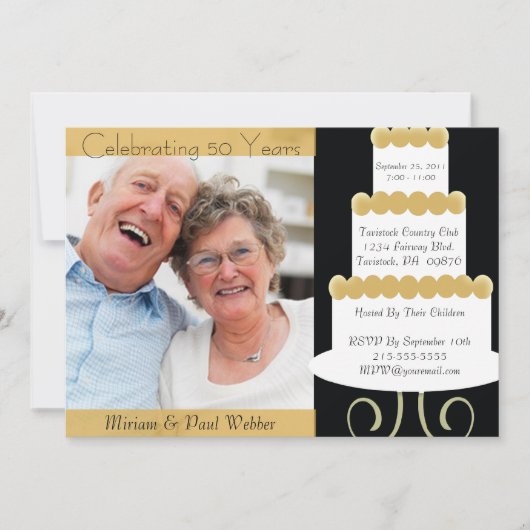 Invitation unique pour une fête d'anniversaire de  (Devant)